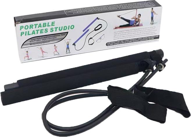 수앤스타일 필라테스 다기능 피트니스 바 색상상자, 검정색, 1개