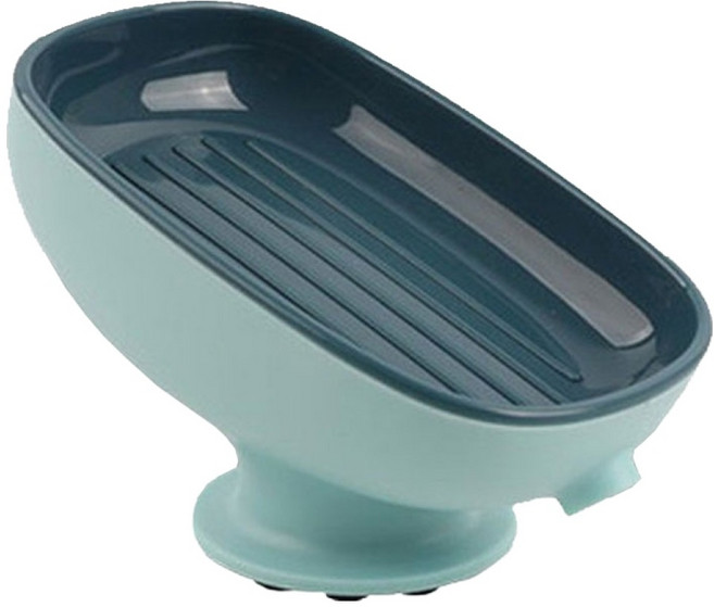 머스트샵 물빠짐 프리미엄 실리콘 비누받침대, 씨블루, 1개