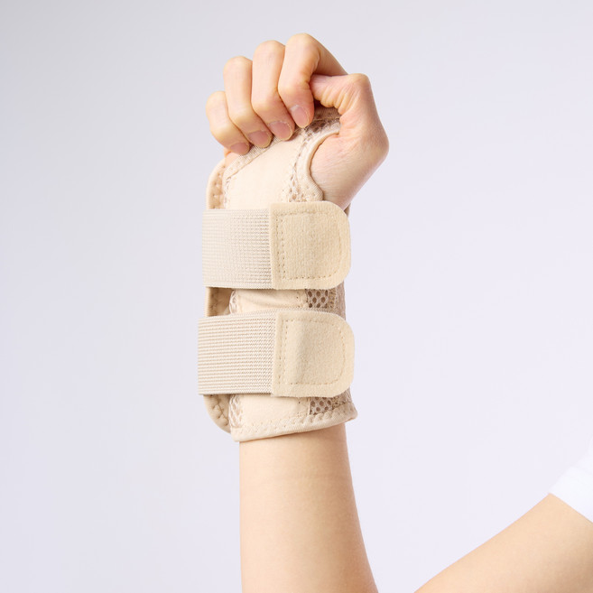 주식회사 나사라 스포츠 손목보호대 고정형 오른손용, 베이지, 1개