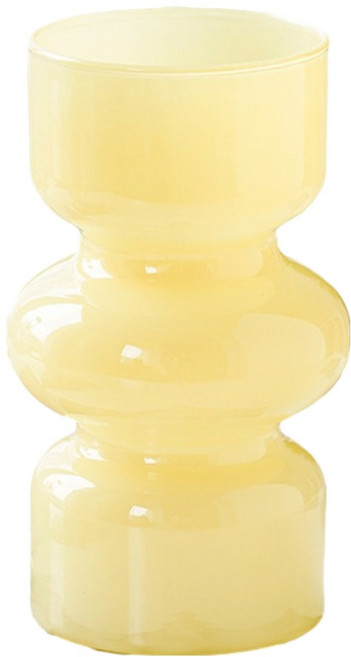 바이데 프랑스 중세 스타일의 인테리어 화병, 연한 노란색