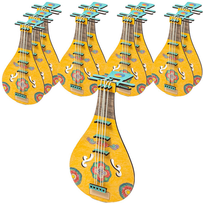 민화샵 전통 악기 당비파 만들기 S2501170, 10개, 혼합색상