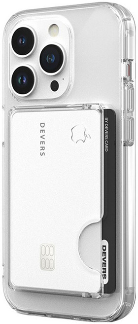 디버스 아이폰 갤럭시 호환 맥세이프 2장 수납 더블 클리어 카드 포켓케이스, Clear, 1개