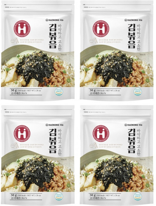 해농 바삭하고 고소한 김볶음, 50g, 4개
