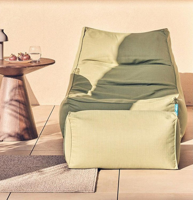 폴리몰리 빈백 + 풋 스툴 세트 607R, 알프스 그린