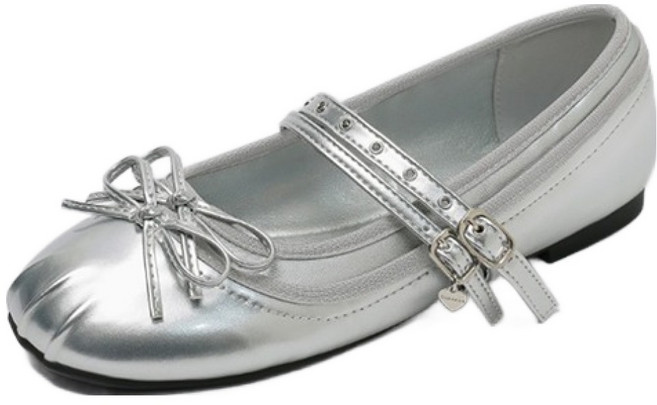 착한구두 플레어 리본 메리제인 플랫슈즈 PMEMR1i1500