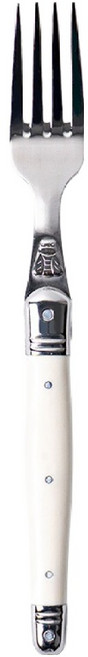 장듀보 라귀올 양식 커트러리 메인 디너포크, 화이트, 1개