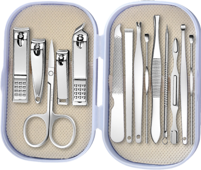 온온 휴대용 손톱깎이 14종 세트, 1세트, 파스텔퍼플