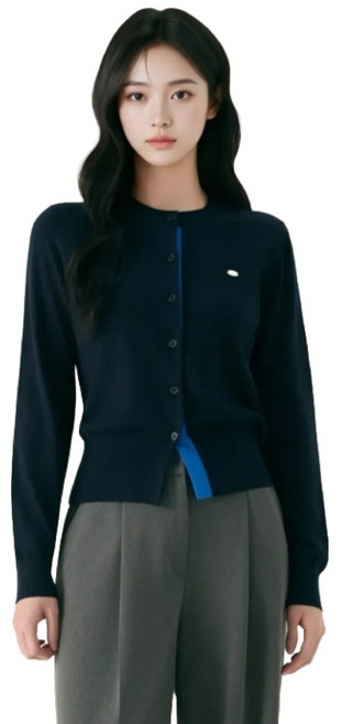 Roem 女款全日圓領長袖開襟衫