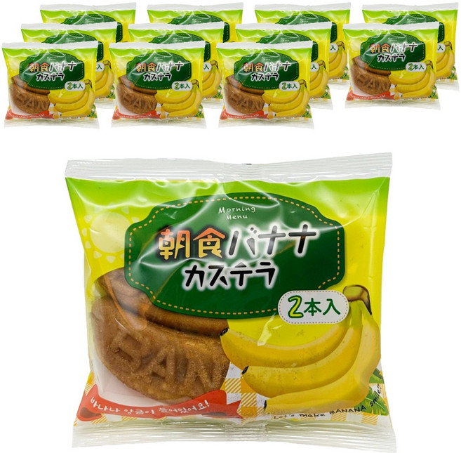 리마 조식 바나나 카스테라, 80g, 12개