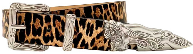 Dotif 女款西式復古雕刻裝飾腰帶 D264-0148