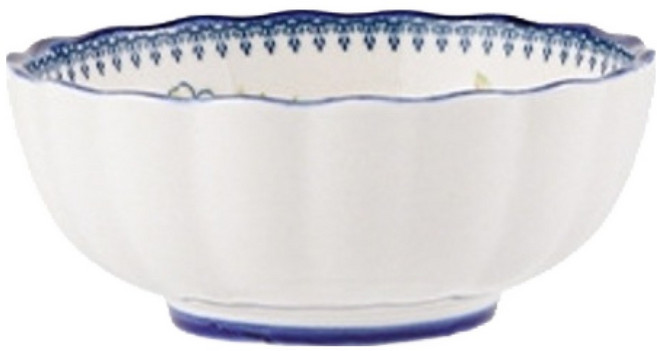 아메리칸로드 유럽풍 보헤미안 플라워 도자기 밥그릇 HR2711, 혼합색상, 1개