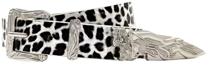 닷이프 여성용 웨스턴 레트로 조각 장식 벨트 D264-0148