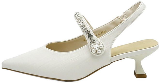 잭앤질 여성용 보석스트랩 메리제인 펌프스 키튼힐 슬링백 5cm JA6146