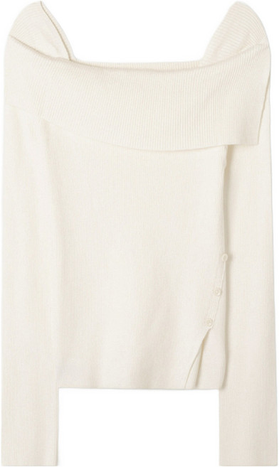 미쏘 여성용 버튼업 언발숄더 풀오버 RE KAG12QT