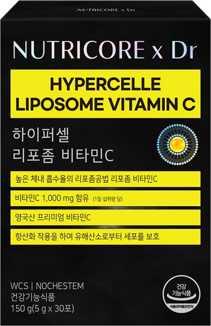 뉴트리코어 하이퍼셀 리포좀 비타민C 30p, 150g, 1개