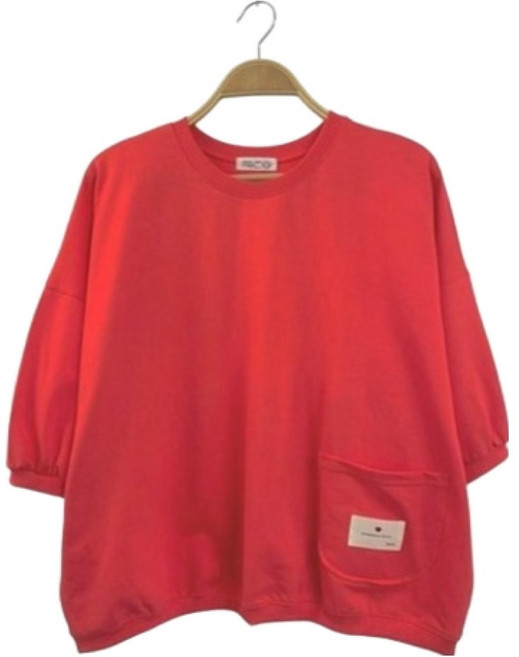 린다샵 레포딘 반팔 포켓 오버핏 맨투맨 cpt17537k62