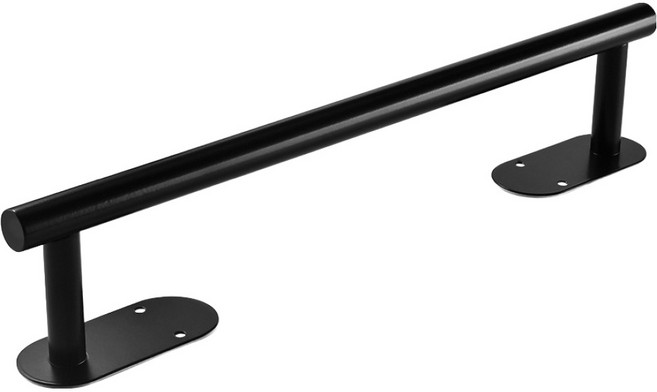 휘경일 무타공 주방 타월걸이 이중 후크, 블랙, 1개