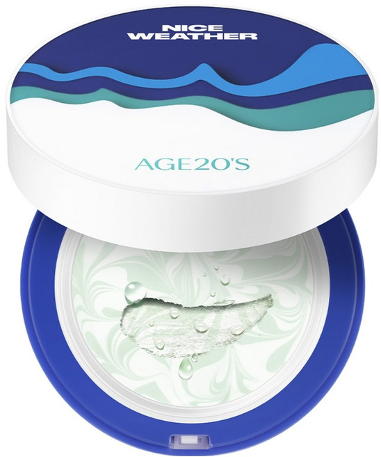 에이지투웨니스 카밍 롱프로텍션 나이스웨더 선 에센스 팩트 SPF50+ PA++++, 톤업, 12.5g, 1개