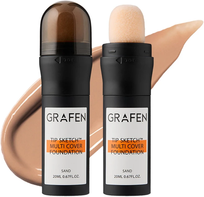 그라펜 팁 스케치 멀티 커버 파운데이션 20ml, 23호 샌드, 1개 - 쿠팡