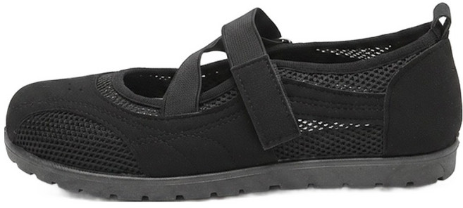 잭앤질 여성용 메쉬 찍찍이 메리제인 플랫 컴포트화 JA6173S