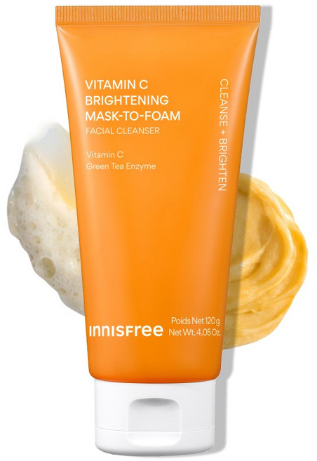 이니스프리 비타C 브라이트닝 팩투폼 클렌저, 120g, 1개