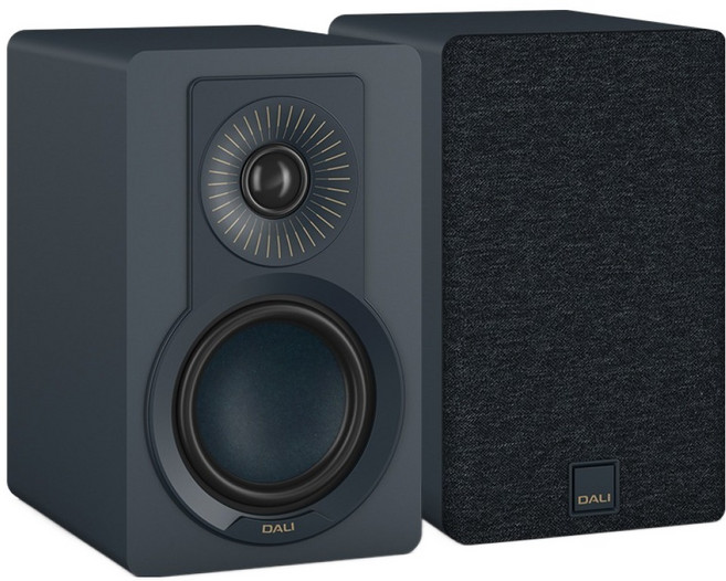 DALI Kupid 4.5 低耗損重低音中音單體 手工製作被動式書架喇叭 2件組 245 x 150 x 198 mm, 冷藍色
