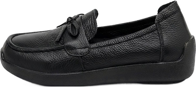 잭앤질 여성용 소가죽 베이직 라인 리본 컴포트 로퍼 JA6140