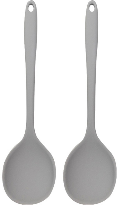 아케이바이 실리콘 열탕소독 볶음주걱, 회색, 2개