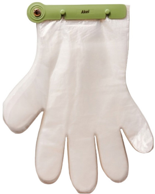 아케이바이 고급형 비닐장갑 홀더 + 비닐장갑 200p 세트, 1세트