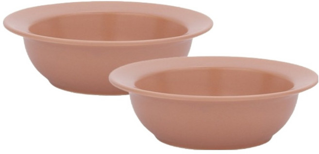 파라주니 파스텔 예쁜 요거트 시리얼 디저트볼 HJ1376, 베이지핑크, 2개