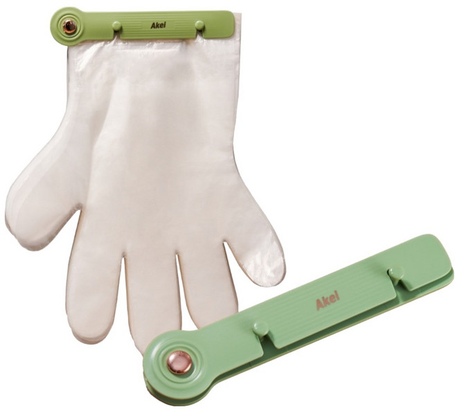 아케이바이 고급형 비닐장갑 홀더 + 비닐장갑 200p 세트, 2세트