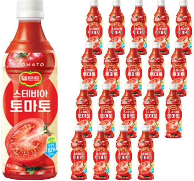 델몬트 스테비아 토마토, 400ml, 20개