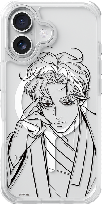 신지모루 네이버웹툰 M 에어가드 매트클리어 휴대폰 케이스