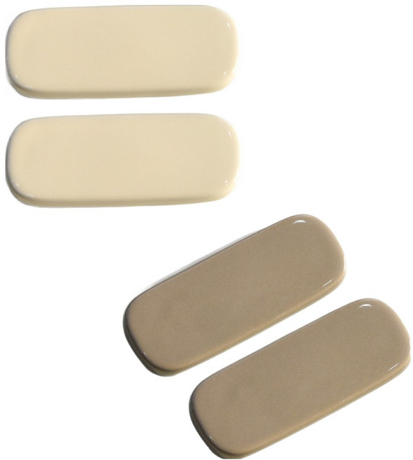 프렐류드 미에뜨 수저받침 2종 세트, 아이보리, 베이지, 2세트