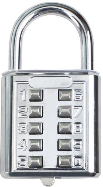 코텍스 사물함 10버튼 비밀번호 5자리 번호열쇠 K-1191, 1개