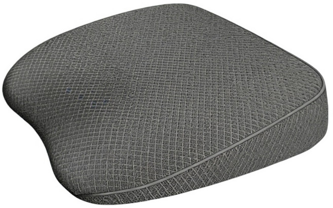 SUNORO 久坐減壓記憶棉坐墊 汽車座墊 坐墊腰靠兩用 40 x 30 x 7cm, 黑色, 1個
