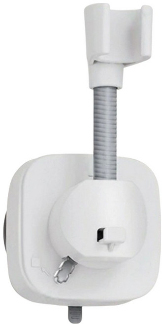 생활꾸밈 무타공 흡착식 샤워기 거치대, 화이트