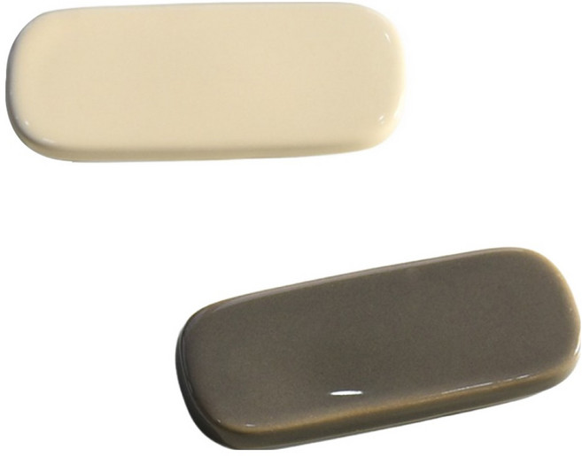 프렐류드 미에뜨 수저받침 2종 세트, 아이보리, 브라운, 1세트