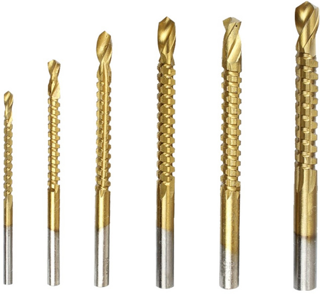 (주)세인티에프 톱니 드릴 6종 세트, 1세트