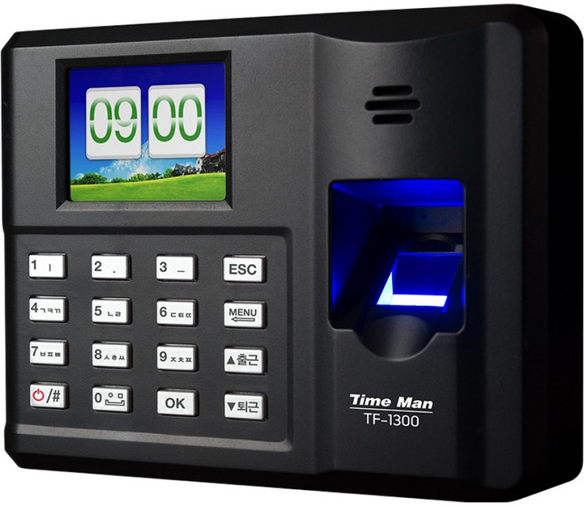 CopierLand 護樂美 指紋辨識 Time Man 上下班打卡機, 1個, TF1300