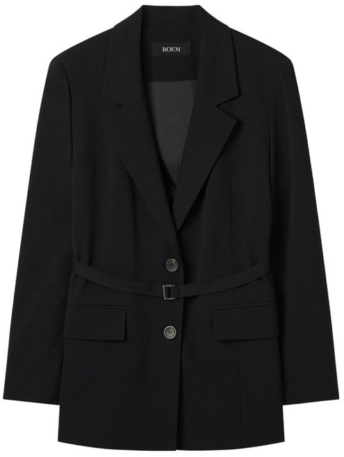 Roem 女款附腰帶寬鬆版型夾克