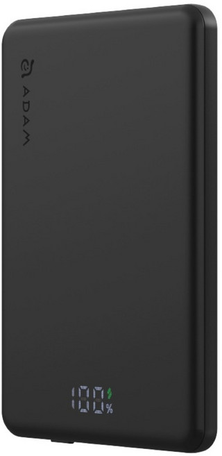 ADAM elements 亞果元素 超薄型磁吸行動電源 5000mAh Type-C, 黑色, VIONTA L5
