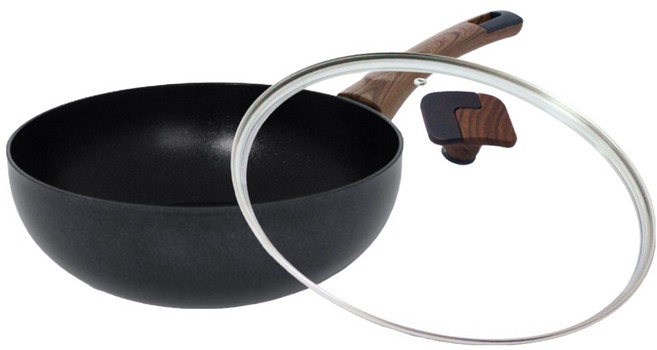 실바트 까리노 IH 인덕션 프라이팬 궁중팬 24cm + 유리뚜껑 24cm 세트, 1세트