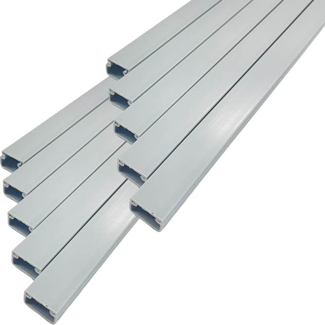 리빙포올 사각 전선몰딩, 그레이, 10개