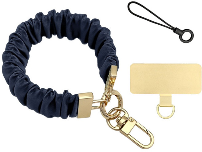 워너프 스마트 탭 왕 곱창 밴드 키링 스트랩 세트, 네이비, 1세트