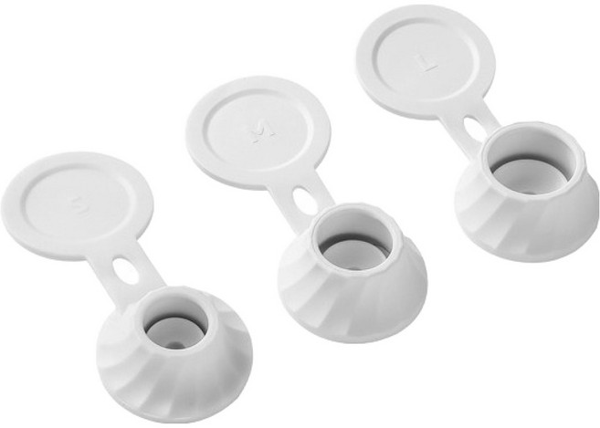 오펠리어 실리콘 거꾸로 욕실 샴푸 병마개 S + M + L 세트, 화이트, 1세트