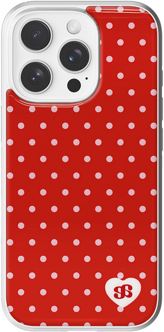 어프어프 투티 큐티 도트 SILVER 에폭시 맥세이프 휴대폰 케이스