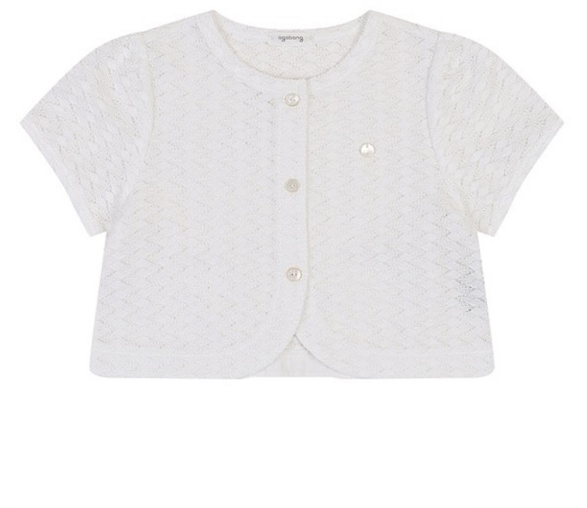 아가방 소피 러블리 반팔 볼레로 가디건