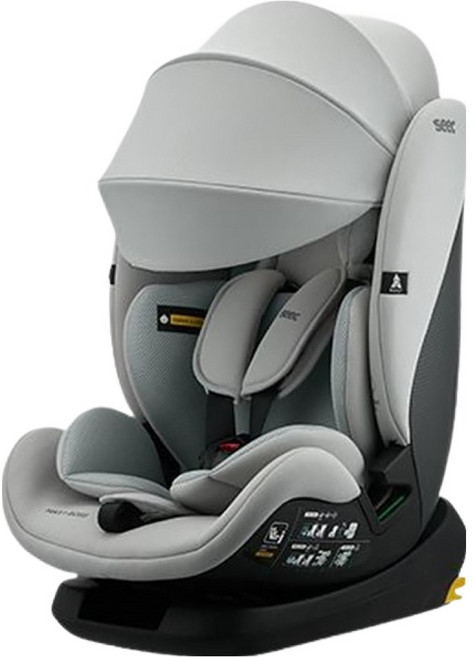 시크 맥스 아이보스 아이사이즈 토들러 주니어 카시트 일체형, 모던그레이