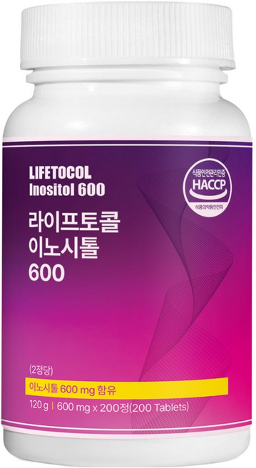 라이프토콜 이노시톨 600 200p, 120g, 1개